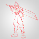 How To Draw Cloud Strife