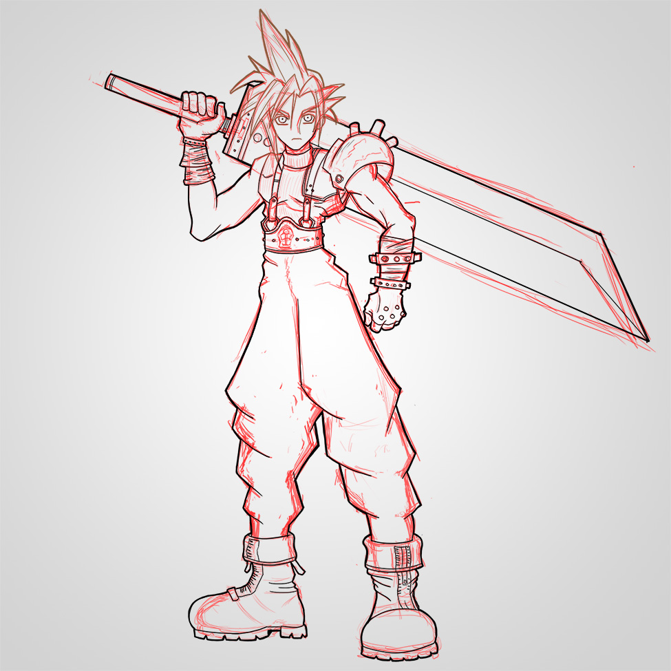 Contact Us. ow To Draw Cloud Strife. 