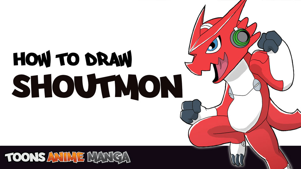 how-to-draw-shoutmon-digimon-fusion